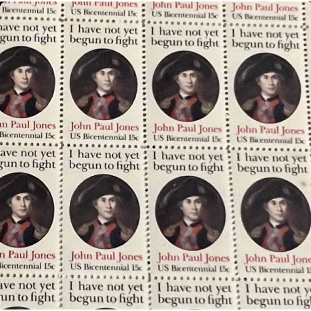 MNH JOHN PAUL JONES Sheet of 50 15c Stamps Scott #1789